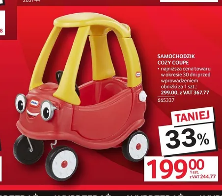Samochodzik Cozy Coupe Little Tikes promocja w Selgros