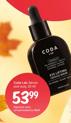 Serum pod oczy Coda Lab promocja w Rossmann