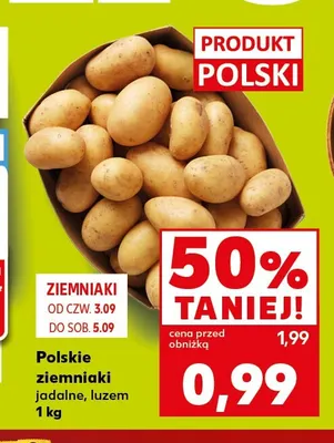 Ziemniaki jadalne polskie promocja w Kaufland
