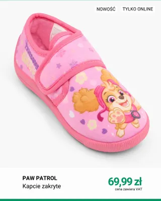 Kapcie zakryte Paw Patrol promocja w Deichmann