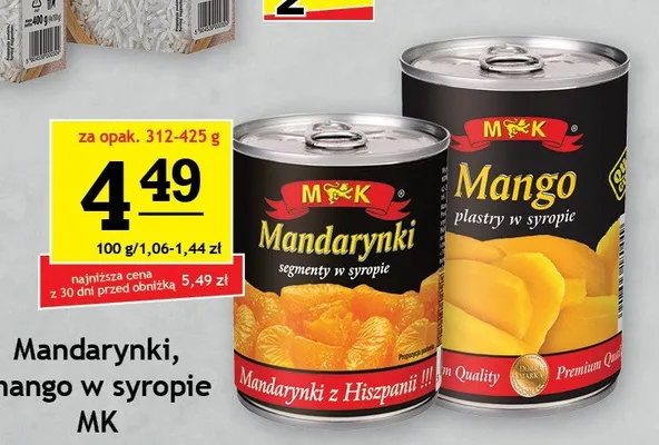 Mango plastry w syropie M&K promocja w Gram Market