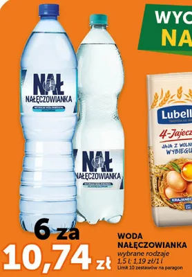 Woda Nałęczowianka wybrane rodzaje 1,5l promocja w Euro Sklep
