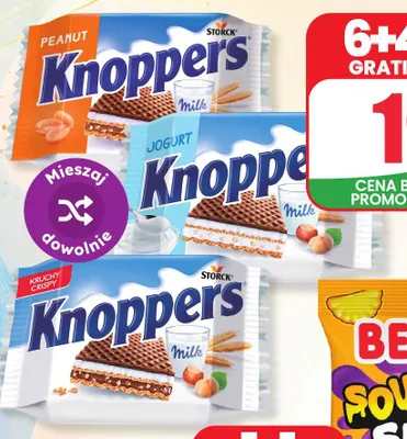 Wafel Knoppers Milk promocja w Dino