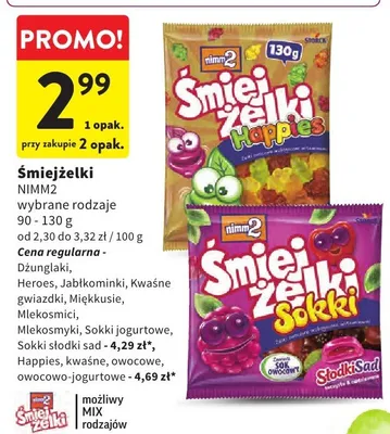 Żelki Śmiejżelki Happies promocja w Intermarche