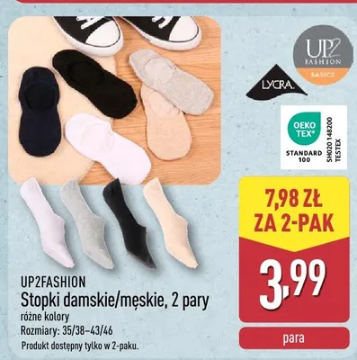 Stopki UP2FASHION promocja w Aldi