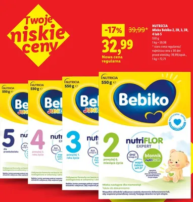 Mleko Bebiko 2R promocja w Lidl