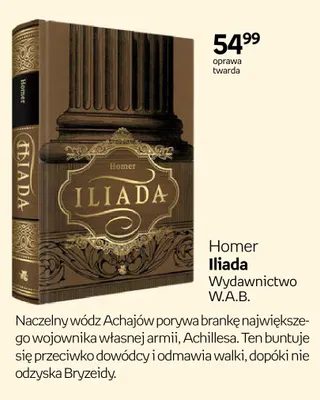 Książka Iliada Homer promocja w Empik