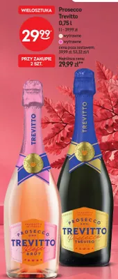 Wino musujące Prosecco Trevitto wytrawne promocja w Żabka