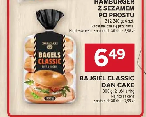 Bajgiel Classic Dan Cake promocja w Stokrotka
