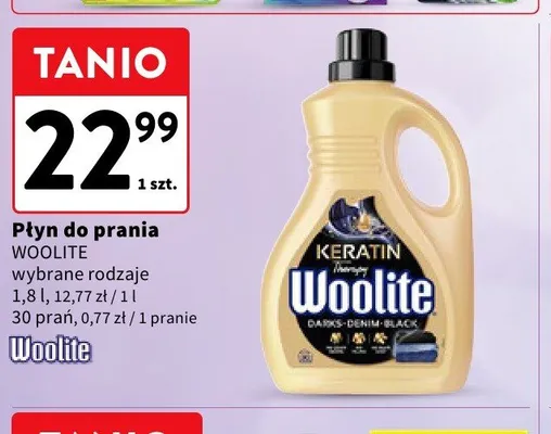 Płyn do prania Woolite Keratin promocja w Intermarche