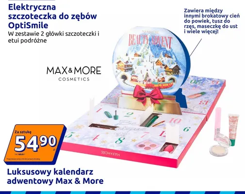 Luksusowy kalendarz adwentowy Max & More promocja w Action