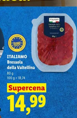 Bresaola della Valtellina Italiamo promocja w Lidl