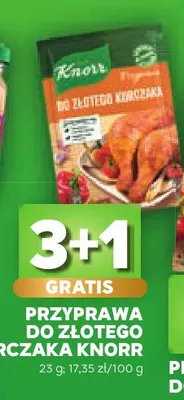 Przyprawa do złotego kurczaka Knorr promocja w Stokrotka
