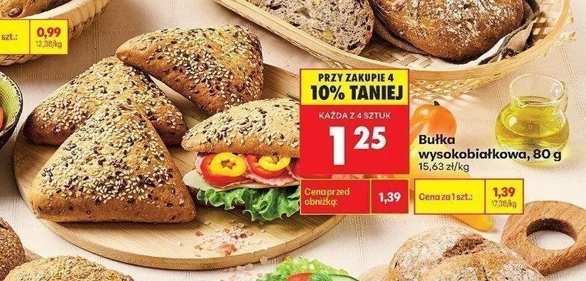 Bułka wysokobiałkowa promocja w Biedronka