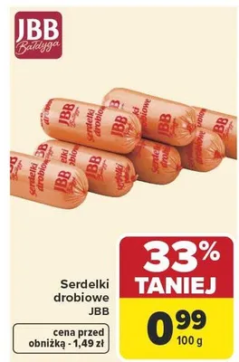 Serdelki drobiowe promocja w Carrefour Market