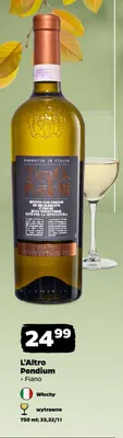 Wino białe L'Altro Pendium Fiano promocja w Netto