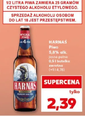 Piwo jasne pełne promocja w Kaufland