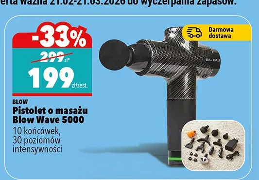 Pistolet do masażu Blow Wave 5000 promocja w Biedronka Home