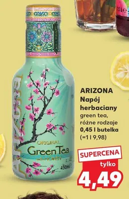 Napój herbaciany green tea, różne rodzaje promocja w Kaufland