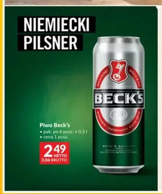 Piwo Beck's promocja w Makro