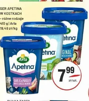 Ser Apetina w kostkach Arla promocja w Sedal