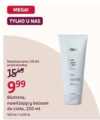 Balsam do ciała Biotinne, nawilżający balsam do ciała, 250 ml promocja w Rossmann