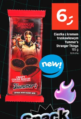 Ciastka z kremem truskawkowym Yummer's Stranger Things promocja w Dealz