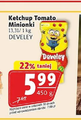 Ketchup Tomato Minionki DEVELEY promocja w Prim Market