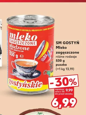 Mleko zagęszczone słodzone SM Gostyń promocja w Kaufland