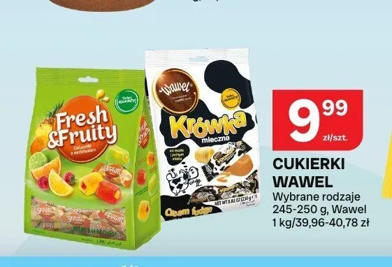 Cukierki Krówka mleczna Wawel promocja w Chorten