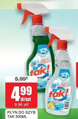 Płyn do szyb Tak promocja w Bingo