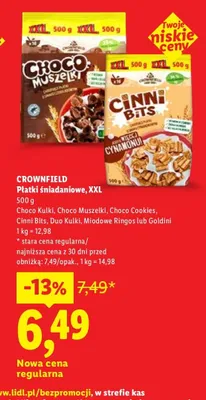 Płatki śniadaniowe Choco Cookies promocja w Lidl