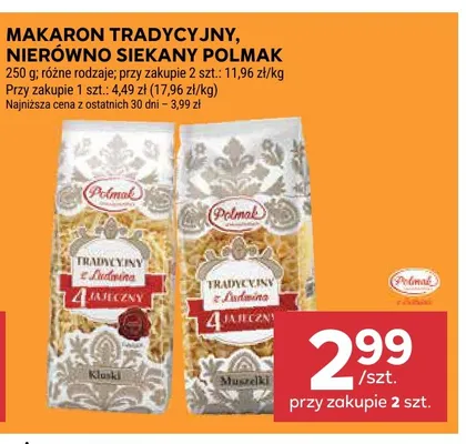 Makaron tradycyjny 4-jajeczny Kluski Polmak promocja w Stokrotka