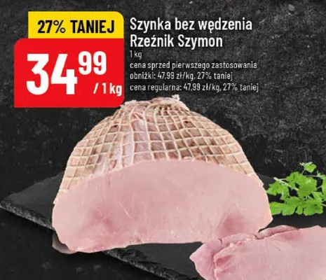 Szynka bez wędzenia promocja w POLOmarket
