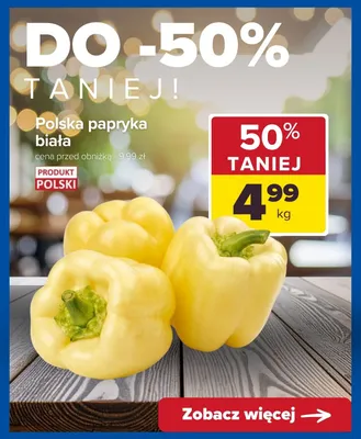 Papryka biała polska promocja w Carrefour
