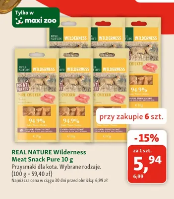 Przysmaki dla kota Meat Snack Pure Real Nature Wilderness promocja w MAXI ZOO