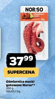 Ośmiornica macki gotowane Norso promocja w Netto