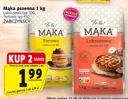 Mąka pszenna tortowa typ 450 To ta! promocja w Prim Market