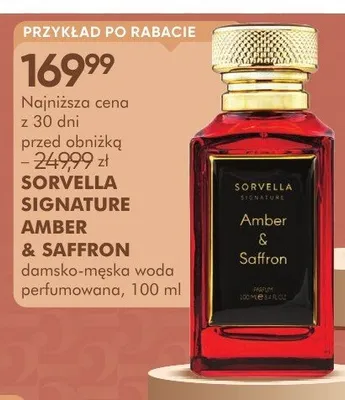 Damsko-męska woda perfumowana SORVELLA SIGNATURE AMBER & SAFFRON promocja w Super-Pharm