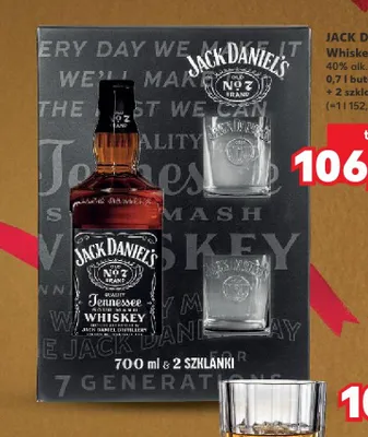 Whiskey 0,7l butelka + 2 szklanki promocja w Kaufland