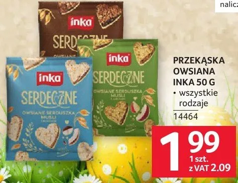 Przekąska owsiana INKA 50 G promocja w Selgros