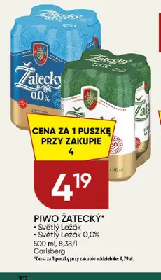 Piwo bezalkoholowe Žatecký Světlý Ležák promocja w Chata Polska