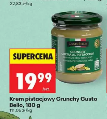 Krem pistacjowy Crunchy Gusto Bello promocja w Biedronka