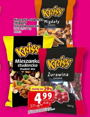 Migdały łuskane Kriss promocja w Prim Market