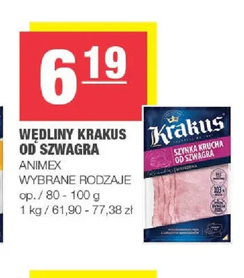 Szynka krucha od Szwagra Krakus promocja w SPAR