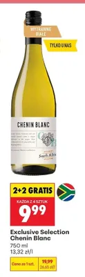 Wino Exclusive Selection Chenin Blanc 2+2 GRATIS promocja w Biedronka