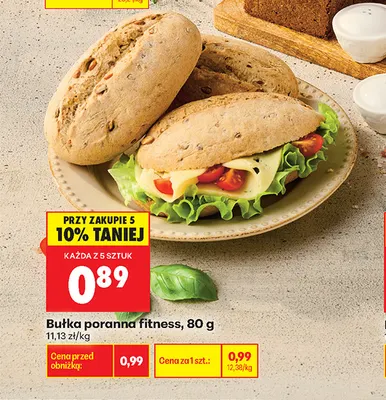 Bułka poranna fitness promocja w Biedronka