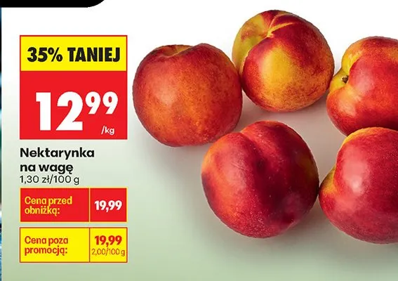 Nektarynka na wagę promocja w Biedronka