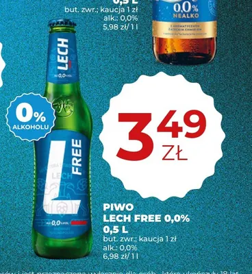 Piwo bezalkoholowe Lech promocja w Duży Ben