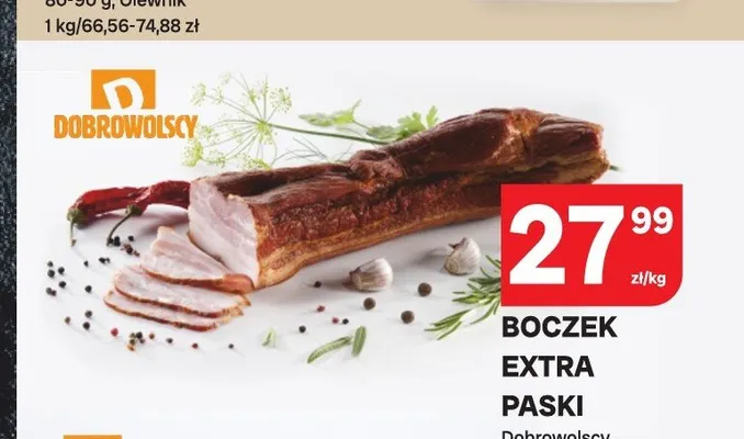 Boczek extra paski promocja w Chorten